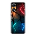 Дизайнерский силиконовый чехол для OPPO Reno8 T Абстракция неон