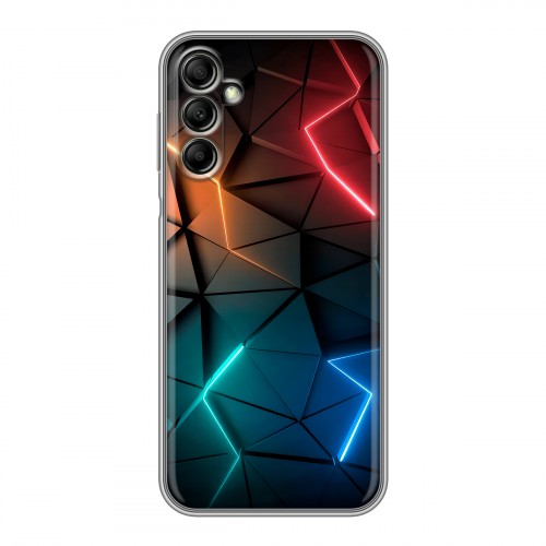 Дизайнерский силиконовый чехол для Samsung Galaxy A14 Абстракция неон