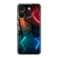 Дизайнерский силиконовый чехол для Infinix Smart 7 Абстракция неон