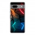 Дизайнерский силиконовый чехол для Google Pixel 7A Абстракция неон