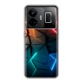 Дизайнерский силиконовый чехол для Realme GT3 Абстракция неон