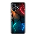 Дизайнерский пластиковый чехол для Realme C53 Абстракция неон