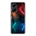 Дизайнерский силиконовый чехол для OPPO A98 Абстракция неон
