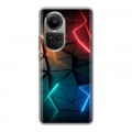 Дизайнерский силиконовый чехол для OPPO Reno10 Абстракция неон