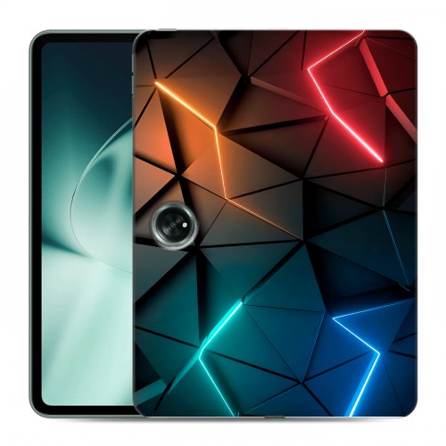Дизайнерский силиконовый чехол для OnePlus Pad Абстракция неон