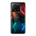 Дизайнерский силиконовый чехол для Xiaomi 13T Абстракция неон