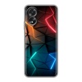Дизайнерский силиконовый чехол для OPPO A38 4G Абстракция неон