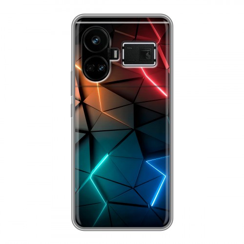 Дизайнерский силиконовый чехол для Realme GT5 Абстракция неон