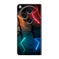 Дизайнерский пластиковый чехол для OPPO Find N3 Абстракция неон