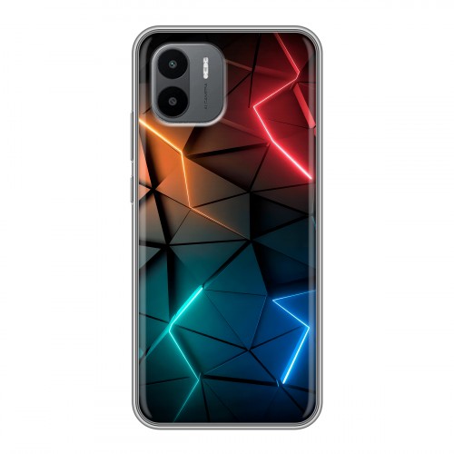 Дизайнерский силиконовый чехол для Xiaomi Redmi A2 Абстракция неон