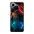 Дизайнерский силиконовый чехол для Huawei Pura 70 Абстракция неон