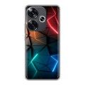 Дизайнерский силиконовый чехол для Xiaomi Redmi Turbo 3 Абстракция неон