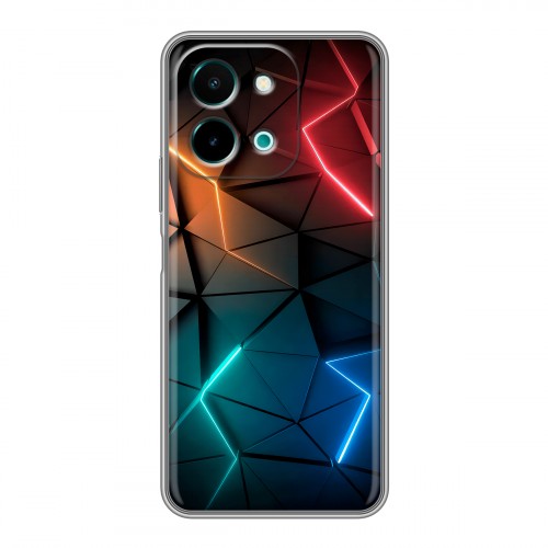 Дизайнерский силиконовый чехол для Vivo Y28 Абстракция неон
