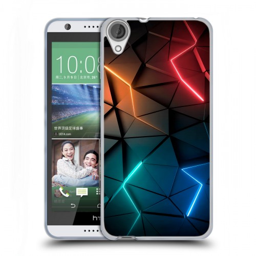 Дизайнерский силиконовый чехол для HTC Desire 820 Абстракция неон