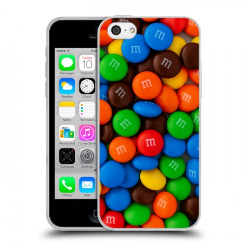 Дизайнерский пластиковый чехол для Iphone 5c Конфеты