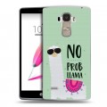 Дизайнерский пластиковый чехол для LG G4 Stylus Лама
