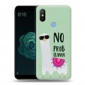 Дизайнерский силиконовый чехол для Xiaomi Mi A2 Лама