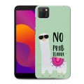 Дизайнерский силиконовый чехол для Huawei Honor 9S Лама