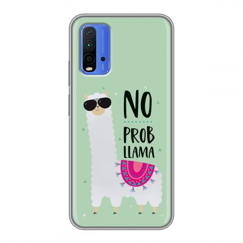 Дизайнерский силиконовый чехол для Xiaomi RedMi 9T Лама