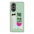 Дизайнерский силиконовый с усиленными углами чехол для Huawei Nova 10 Лама
