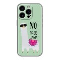 Дизайнерский силиконовый чехол для Iphone 16 Pro Лама