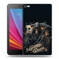 Дизайнерский силиконовый чехол для Huawei MediaPad T2 7.0 Pro Скелет карты