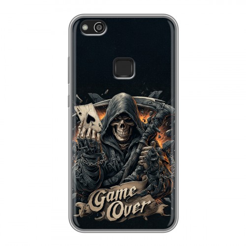 Дизайнерский силиконовый чехол для Huawei P10 Lite Скелет карты