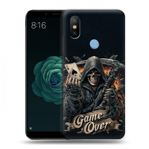 Дизайнерский силиконовый чехол для Xiaomi Mi A2 Скелет карты