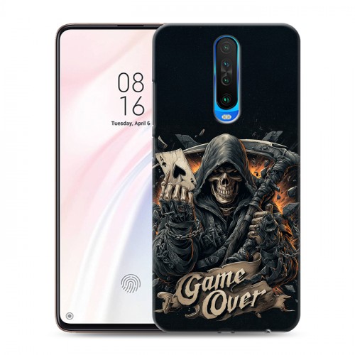 Дизайнерский пластиковый чехол для Xiaomi RedMi K30 Скелет карты