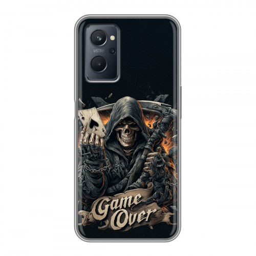 Дизайнерский силиконовый чехол для Realme 9i Скелет карты