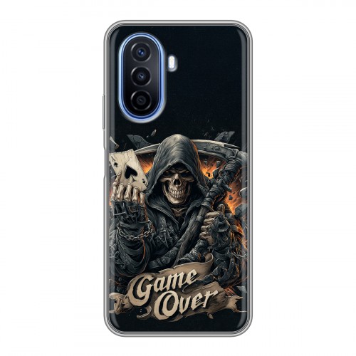 Дизайнерский силиконовый чехол для Huawei Nova Y70 Скелет карты