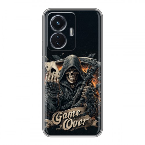 Дизайнерский силиконовый чехол для Vivo T1 Скелет карты