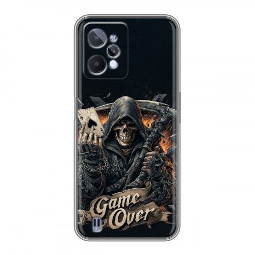 Дизайнерский силиконовый чехол для Realme C31 Скелет карты