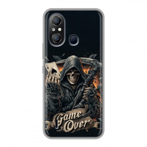 Дизайнерский силиконовый чехол для Itel A49 Скелет карты