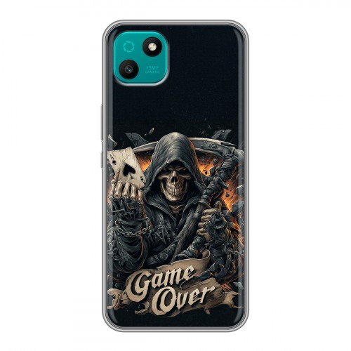 Дизайнерский силиконовый чехол для Wiko T10 Скелет карты