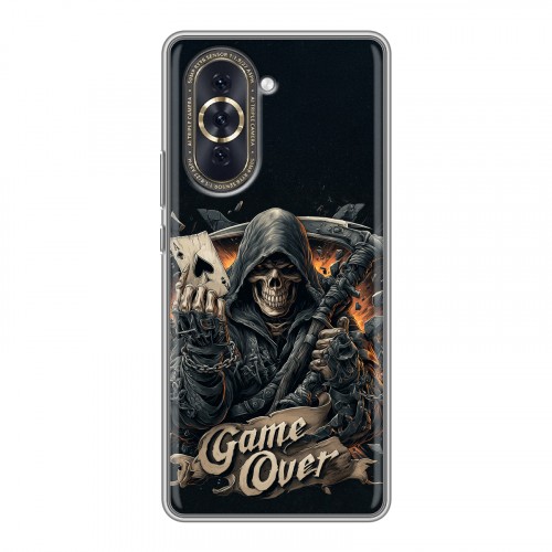 Дизайнерский силиконовый с усиленными углами чехол для Huawei Nova 10 Скелет карты