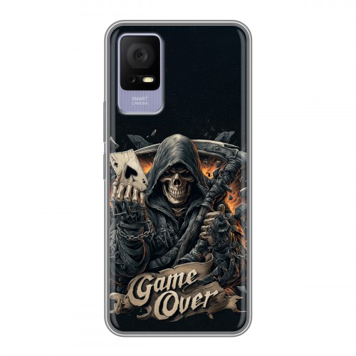 Дизайнерский силиконовый чехол для TCL 405 Скелет карты