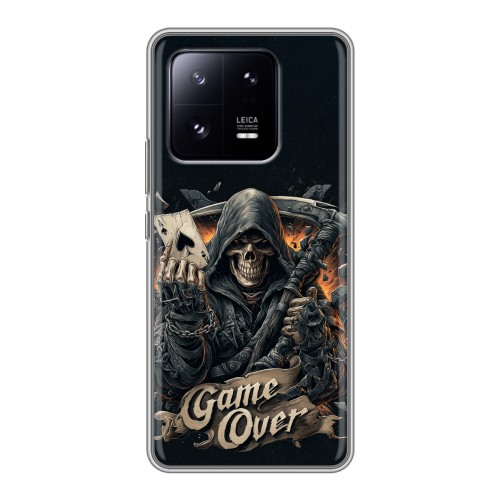 Дизайнерский силиконовый чехол для Xiaomi 13 Pro Скелет карты