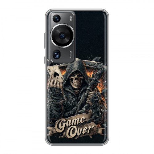 Дизайнерский силиконовый чехол для Huawei P60 Скелет карты