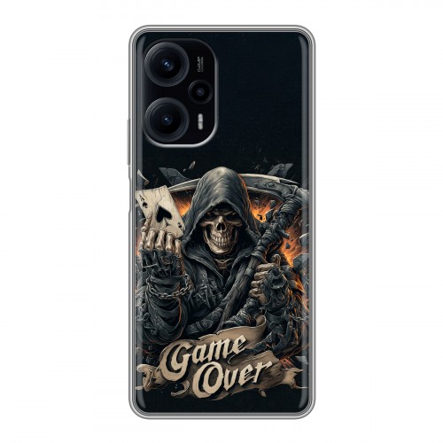 Дизайнерский силиконовый чехол для XIaomi Poco F5 Скелет карты