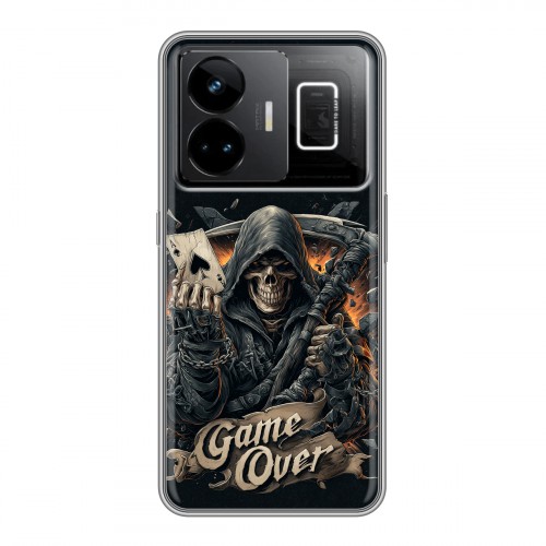 Дизайнерский силиконовый чехол для Realme GT3 Скелет карты