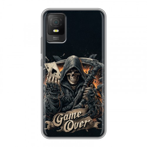 Дизайнерский силиконовый чехол для TCL 403 Скелет карты