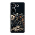 Дизайнерский силиконовый чехол для Tecno Camon 20 Скелет карты
