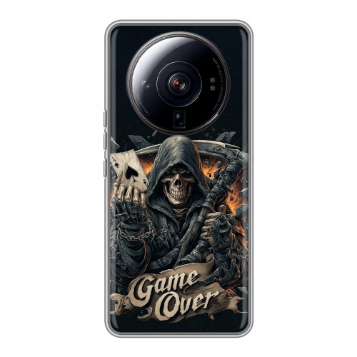 Дизайнерский силиконовый чехол для Xiaomi 12S Ultra Скелет карты