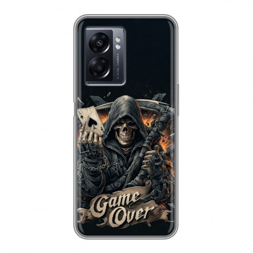 Дизайнерский силиконовый чехол для OPPO A57 5G Скелет карты