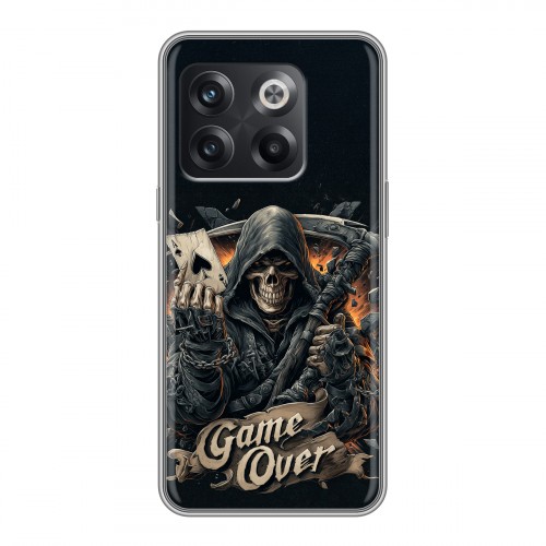 Дизайнерский силиконовый чехол для OnePlus 10T Скелет карты