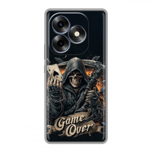 Дизайнерский силиконовый чехол для Itel S23 Plus Скелет карты