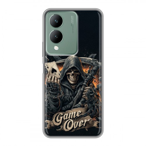 Дизайнерский силиконовый чехол для Vivo Y17s Скелет карты