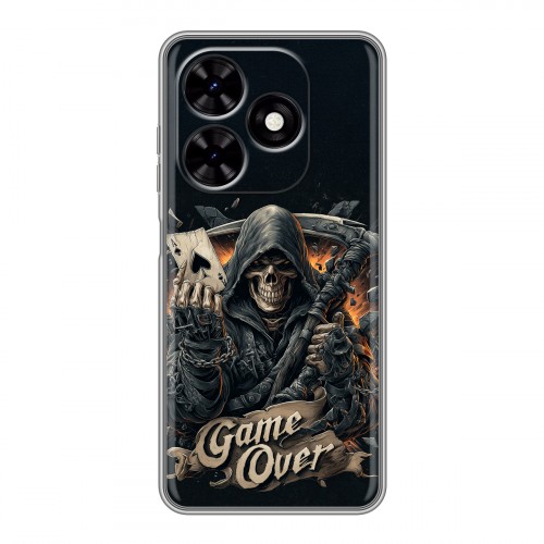 Дизайнерский силиконовый чехол для Tecno Spark Go 2024 Скелет карты