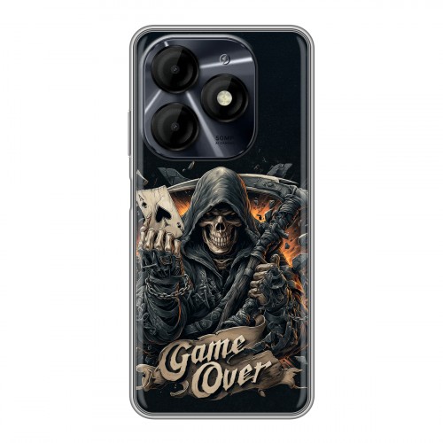 Дизайнерский силиконовый чехол для Itel P55 4G Скелет карты